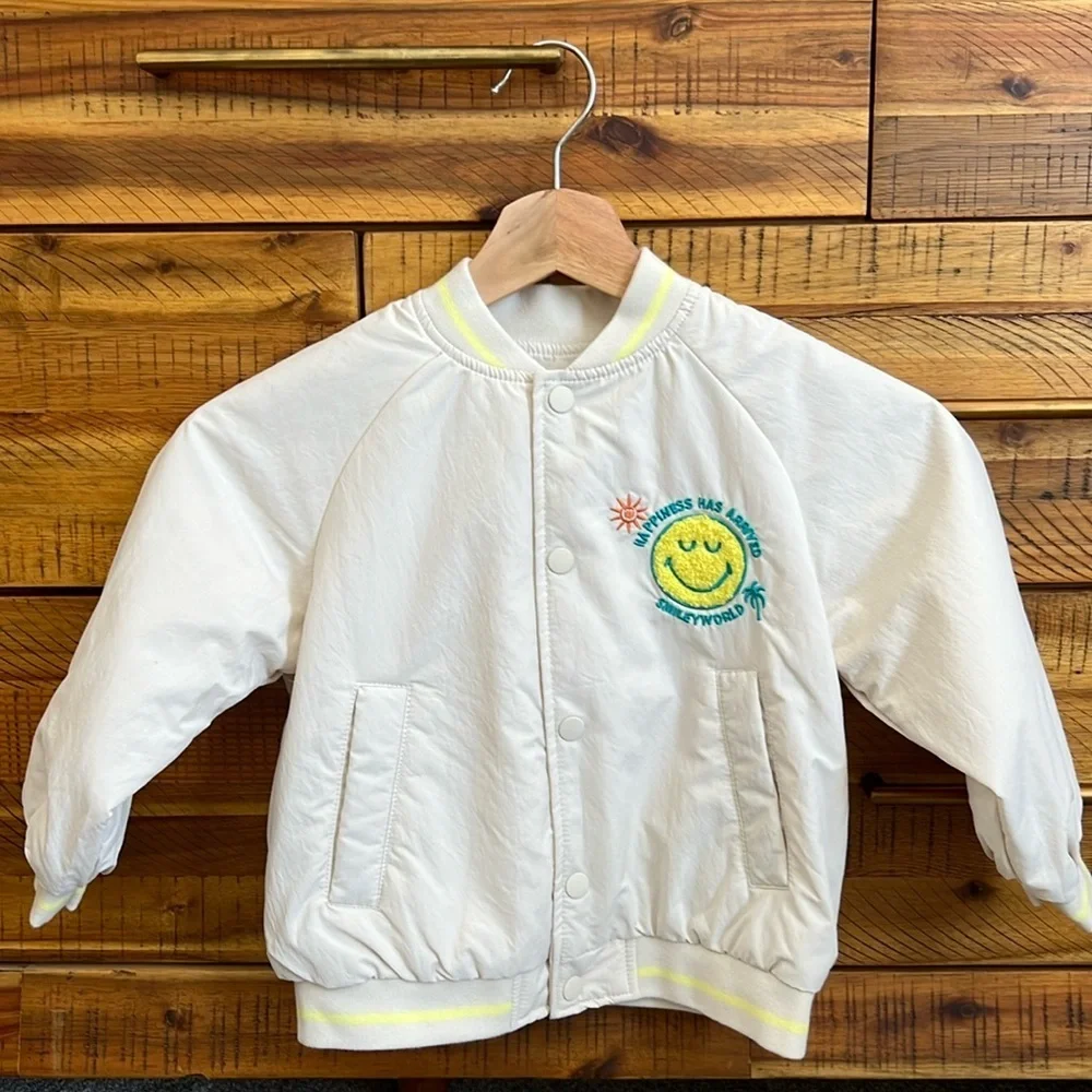 NWT Zara Boys Bomber Jacket Happy Summer Time 😃